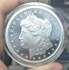 Golden State Mint 5 Troy Ounce .999 Fine Silver Round Morgan Design Collectible