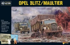 28mm Bolt Action: WWII Opel Blitz Truck/Maultier Halftrack w/10 Figures