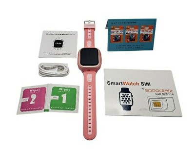Wonlex GPS 4G Kids Touchscreen Smartwatch & Video Phone With New SIM Card (PINK)