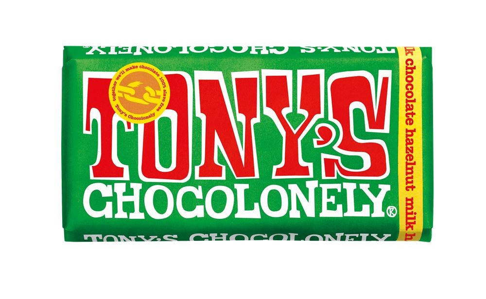 Tonys Chocolonely Milk Chocolate Hazelnut Chocolate Bar 180g - Image 2