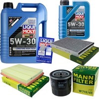 Inspektionskit Filter Liqui Moly ÖL 6L 5W-30 FüR Opel Astra G Caravan F35_ 1.7