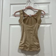 Flexes By Maidenform Nude Open Tank Firm Control Shape Wear Size L