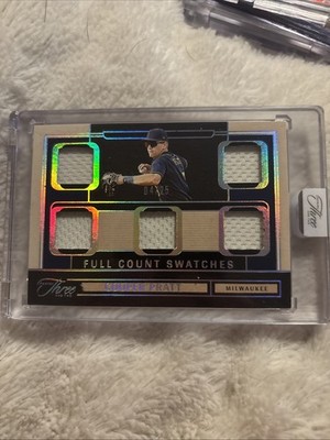 2025 Panini Three and Two - Full Count Swatches Cooper Pratt #FCS-CP Holo Silver