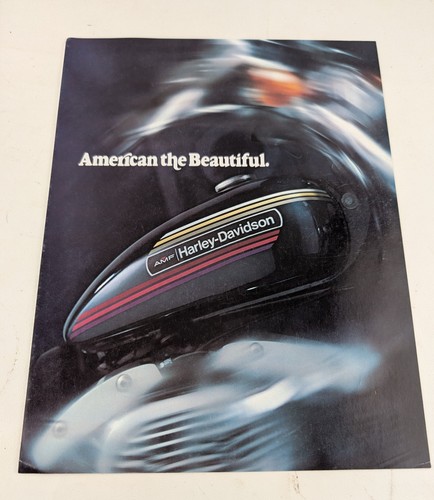 Harley Davidson New Old Stock AMF 1974 Sales Model Advertising Brochure