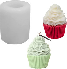 3D Ice Cream Cupcake Molds Silicone Molds Ice Cream Shape Soap Mold Clay Molds S