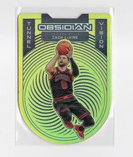 2021 Panini Obsidian Tunnel Vision Yellow Flood Zach Lavine #19