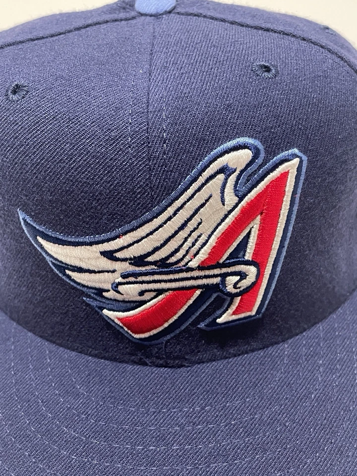 Vintage New Era Anaheim Angels Fitted Cap Hat 7 1/8 5950 Diamond Collection - Image 2 of 4