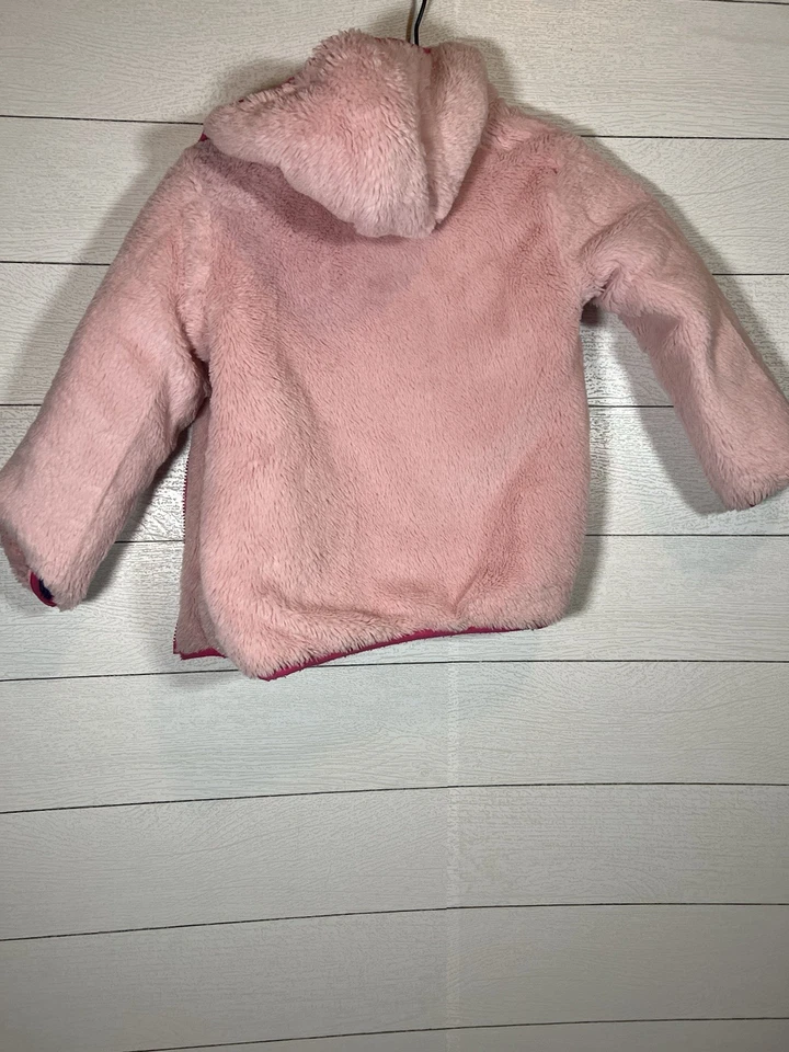 Abrigo Chaqueta Reversible Eddie Bauer Niños Jóvenes Deer Harbor Rosa Púrpura XS 5/6 Foto 4 de 4