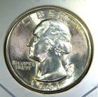 1941 D ** Washington Quarter ** Beautiful Color ** Superb Gem BU ** Album Toned