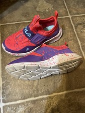 FILA Girls Slip-On Lightweight Sneakers Pink Purple White Splatter Low Top