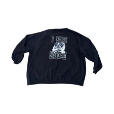 Big Dogs Sweatshirt Fleece 5X Authentic Black “I Am The Big Dog” Men’s