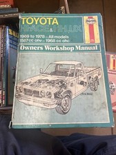 Haynes Toyota Hi-ace And Hi-lux Manual 69-78 