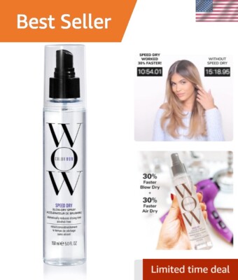 Cut Blow Dry Time with COLOR WOW Speed Dry Spray   Cruelty-Free & Gluten-Free