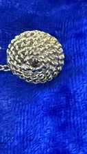 Gold Tone Braid Knot Men's Tie Tack Pin 
