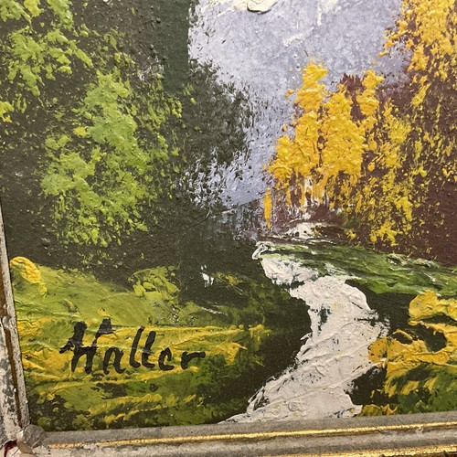 Haller LANDSCAPE Scene original oil painting - Picture 18 of 24