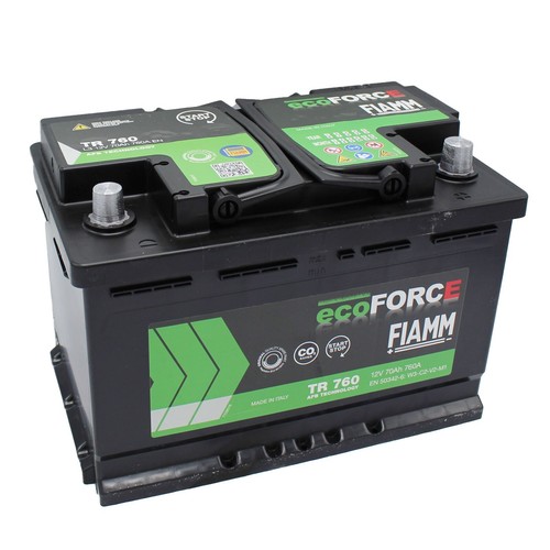 Batteria Auto Fiamm Tr7600 Eco-force Start & Stop 70 AH 760A