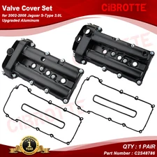 Upgraded Aluminum Left + Right side Valve Cover Set for 02-08 Jaguar S-Type 3.0L