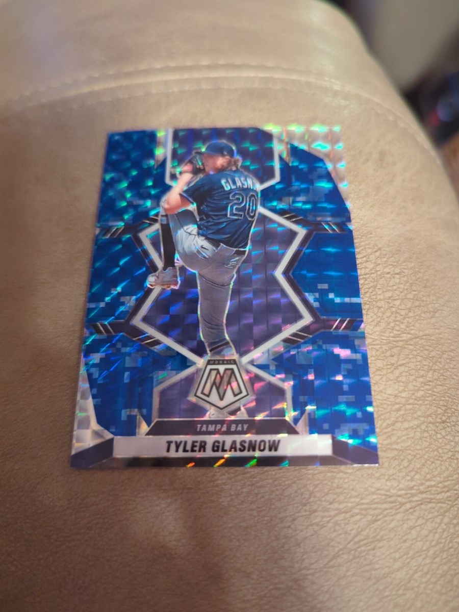 TYLER GLASNOW - 2022 Panini Mosaic #52 Blue Prizm Parallel - Tampa