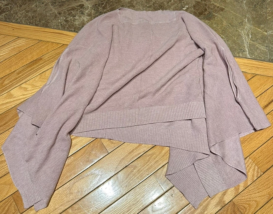 🤍Ω Lululemon Divinity Poncho Wrap Heather Misty Pink Cashmere Boolux Women’s OS
