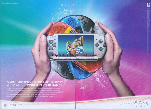 Buzz Brain Of The Uk Psp 09 Magazine 2 Page Advert 4997 Ebay