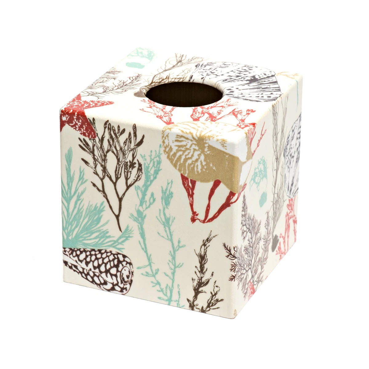 Coral tissue box cover deals