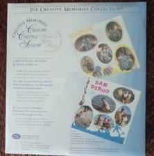 New ~ Creative Memories Custom Cutting 4 Oval Patterns Sizing Template System 