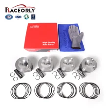 RACEORLY Pistons Set +0.25 Oversized 82.75mm Φ21mm For VW GTI AUDI A4 Q5 2.0T