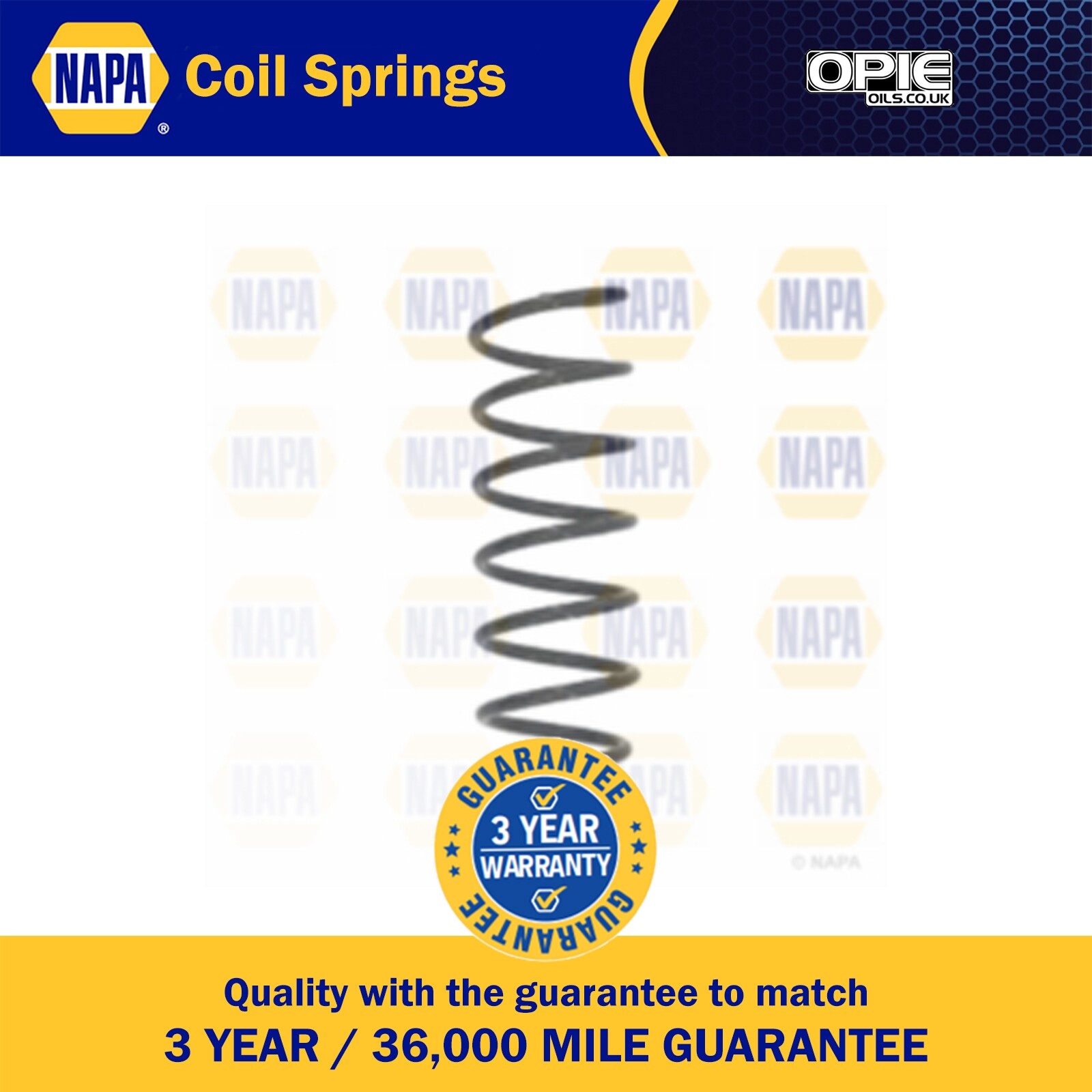 NAPA Coil Spring Rear NCS1629 - OEM Quality for Citroen - Reliable Construction