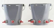 8L Ritchey Lamb Milk Feeder Bucket | 3 or 5 Teat | Inc Valves + Teats + Hanger