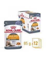 24 x 85 g ROYAL CANIN Hair & Skin Nassfutter in Gelee schönes Fell adulte Katzen