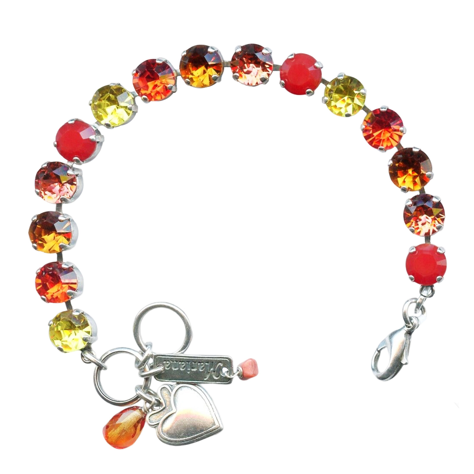 Mariana Fashion Bracelet with Citrine Coral Swarovski Crystals