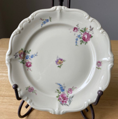 8 ROSENTHAL POMPADOUR 6 7/8'' Multi-Color Floral Bread Plates - Germany - VGUC