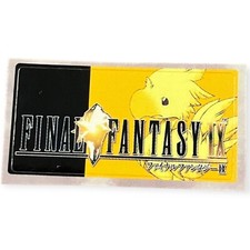 Sony PlayStation 1 PS1 Final Fantasy IX 9 F Vintage VTG 2000 Memory Card Sticker