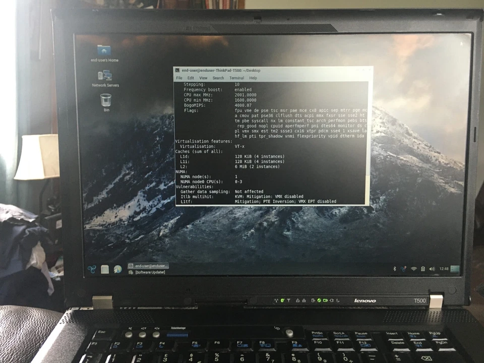 Lenovo T500 Quad core laptop libre boot GNU boot - Image 4 of 4