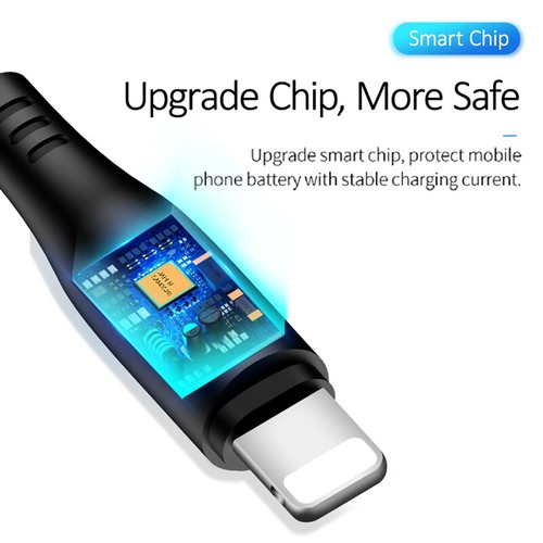 USAMS USB Cable for iPhone Type C Micro 2A Charging Data Sync. Black White - 1m - Picture 3 of 13
