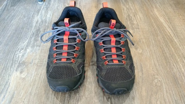 gray merrell shoes