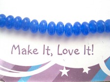 10 x BLUE AGATE Rondelle Donut 8mm x 5mm Gemstone Beads Smooth Healing