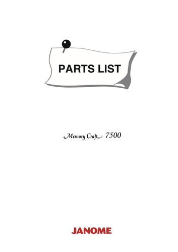 Auf CD * JANOME MC7500 MC7700QCP Bedienungsanleitung oder Service Manual & Parts - Bild 12 von 16