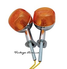 YAMAHA CHROME METAL TURN SIGNAL INDICATOR LAM...