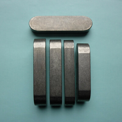 25x Passfedern DIN 6885 A12x8x120 - Stahl C45K Passfeder Rundstirnig