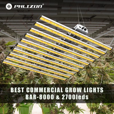 Phlizon FC8000 LED Grow Lights Full Spectrum Commercial Plants Flower UV/IR Kits