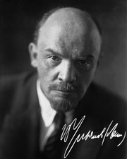 Repro-Autogramm - Wladimir Iljitsch Lenin - 11,4 x 14,3cm - Kommunist