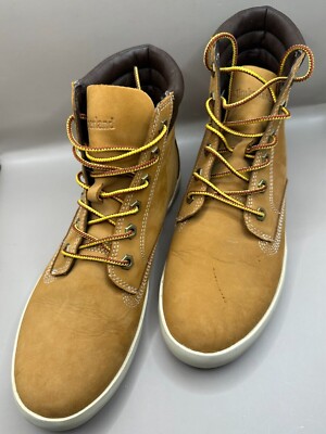 Timberland Womens Sz 9 Dausette High Top Ankle Boots Ortholite Nubuck Wheat Tan