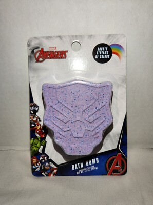 Marvel The Avengers Black Panther Bath Bomb Lavender Scented Shower - Purple