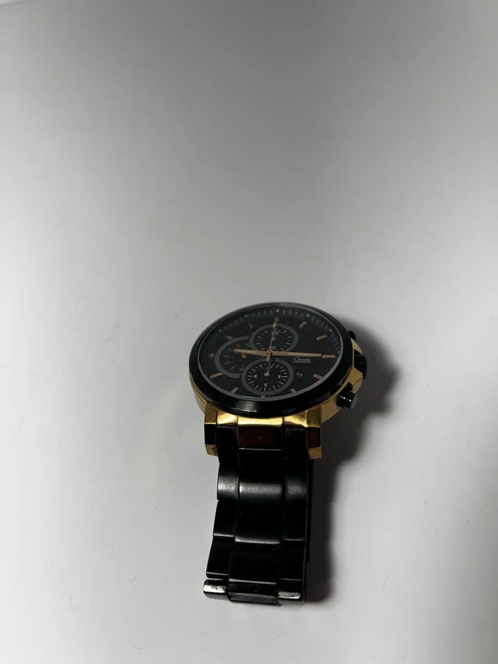 Alexandre Christie Chronograph Black Dial Gold And Black - Image 2 of 4