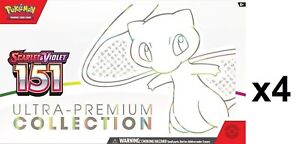 Pokemon 151 Ultra Premium Collection Box Case of 4 - Brand New Sealed