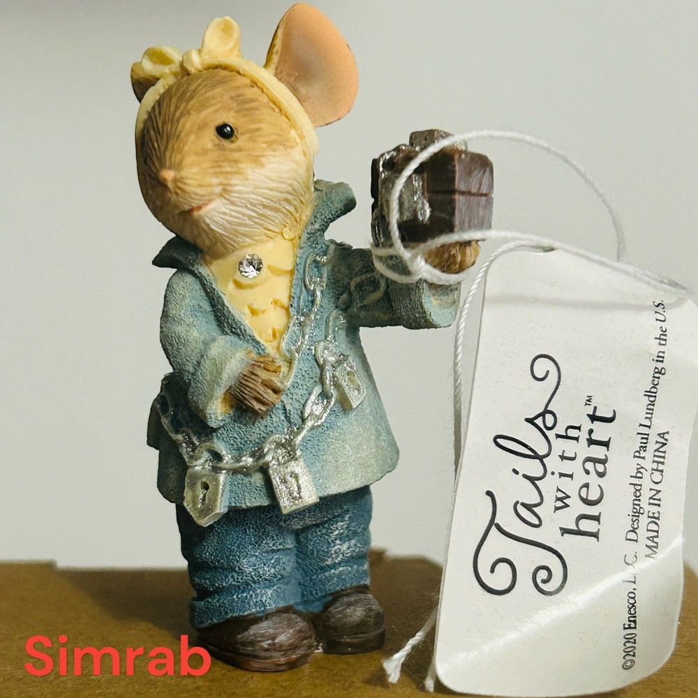 Jacob Marley Mouse 6006552 Tails with Heart Enesco Christmas Carol figurine