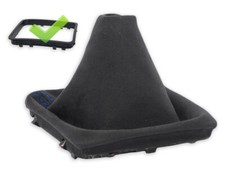 SCHALTMANSCHETTE FUR MERCEDES SLK R171 SCHALTSACK ALCANTARA NAHT BLAU + RAHMEN