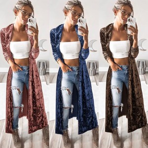 velvet maxi cardigan