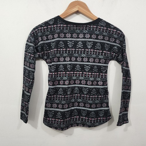 Nike Girls Long Sleeve Skull Crossbones Winter Snow Top Knit Girls Size S - Picture 6 of 11